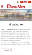How hongmen.com.vn looks like on a mobile device such as an iPhone.