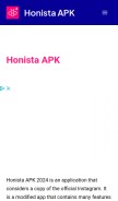 How honistaapk.me looks like on a mobile device such as an iPhone.