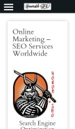 How honorableseo.com looks like on a mobile device such as an iPhone.