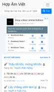 How hopamviet.vn looks like on a mobile device such as an iPhone.