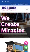 How horizonacademy.co.in looks like on a mobile device such as an iPhone.