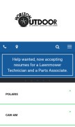 How horizonoutdoor.net looks like on a mobile device such as an iPhone.
