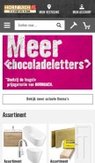 How hornbach.nl looks like on a mobile device such as an iPhone.