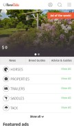 How horseclicks.com looks like on a mobile device such as an iPhone.