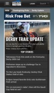 How horseracingnation.com looks like on a mobile device such as an iPhone.