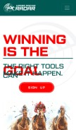 How horseracingradar.com looks like on a mobile device such as an iPhone.