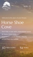 How horseshoecovewnc.com looks like on a mobile device such as an iPhone.