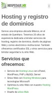 How hospedaje.mx looks like on a mobile device such as an iPhone.
