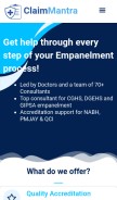 How hospitalempanelment.com looks like on a mobile device such as an iPhone.