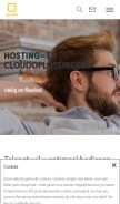 How hostbasket.com looks like on a mobile device such as an iPhone.