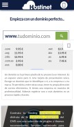 How hostinet.com looks like on a mobile device such as an iPhone.