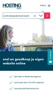How hosting2go.nl looks like on a mobile device such as an iPhone.