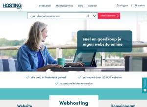How hosting2go.nl looks like on a tablet such as an iPad.