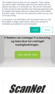 How hostnordic.com looks like on a mobile device such as an iPhone.