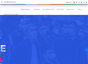How hostsailor.com looks like on a tablet such as an iPad.