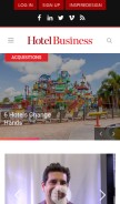How hotelbusiness.com looks like on a mobile device such as an iPhone.