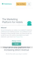 How hotelchamp.com looks like on a mobile device such as an iPhone.