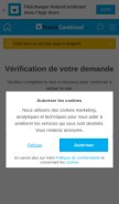 How hotelscombined.fr looks like on a mobile device such as an iPhone.