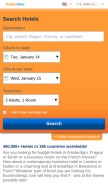 How hotelsone.com looks like on a mobile device such as an iPhone.