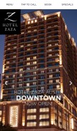 How hotelzaza.com looks like on a mobile device such as an iPhone.