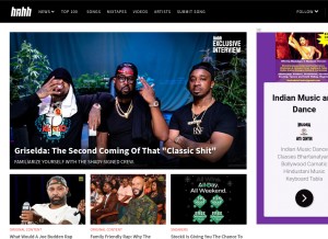 How hotnewhiphop.com looks like on a tablet such as an iPad.