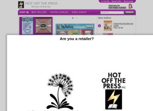How hotp.com looks like on a tablet such as an iPad.