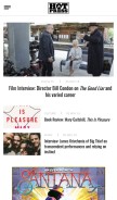 How hotpress.com looks like on a mobile device such as an iPhone.