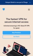 How hotspotshield.com looks like on a mobile device such as an iPhone.