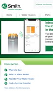 How hotwater.com looks like on a mobile device such as an iPhone.