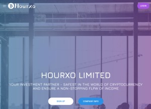 How hourxo.biz looks like on a tablet such as an iPad.