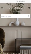 How houseandhold.com looks like on a mobile device such as an iPhone.