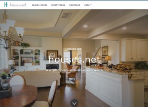 How houses.net looks like on a tablet such as an iPad.