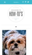 How housewifehowtos.com looks like on a mobile device such as an iPhone.