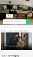 How housing.com looks like on a mobile device such as an iPhone.