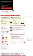 How housingcare.org looks like on a mobile device such as an iPhone.