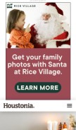 How houstoniamag.com looks like on a mobile device such as an iPhone.
