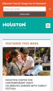 How houstononthecheap.com looks like on a mobile device such as an iPhone.