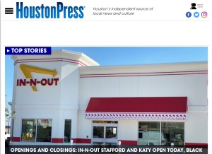 How houstonpress.com looks like on a tablet such as an iPad.