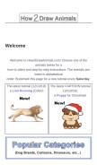How how2drawanimals.com looks like on a mobile device such as an iPhone.