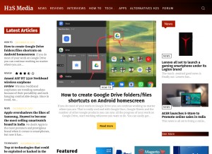 How how2shout.com looks like on a tablet such as an iPad.