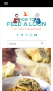 How howtofeedaloon.com looks like on a mobile device such as an iPhone.
