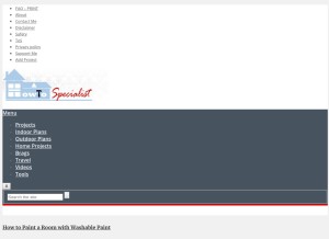 How howtospecialist.com looks like on a tablet such as an iPad.