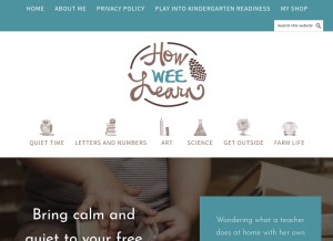 How howweelearn.com looks like on a tablet such as an iPad.