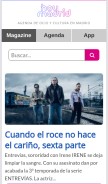 How hoymadrid.app looks like on a mobile device such as an iPhone.