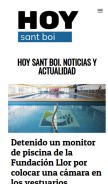How hoysantboi.com looks like on a mobile device such as an iPhone.