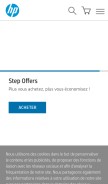 How hp.net looks like on a mobile device such as an iPhone.