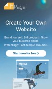 How hpage.com looks like on a mobile device such as an iPhone.