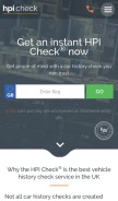 How hpicheck.com looks like on a mobile device such as an iPhone.