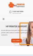 How hpprintersupportpro.net looks like on a mobile device such as an iPhone.