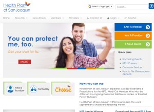 How hpsj.com looks like on a tablet such as an iPad.